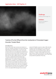 Appnote: UVP DigiDoc-It - Toxicity of Fly Ash Effluent from the Combustion of Chromated Copper Arsenate-Treated Wood