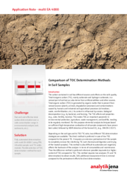 Comparison of TOC Determination Methods in Soil Samples