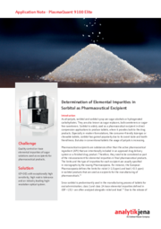Determination of Elemental Impurities in Sorbitol as Pharmaceutical Excipient 