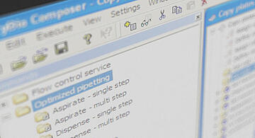 screenshot of CyBio Composer software