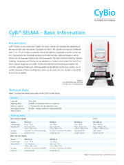 CyBio SELMA Basic Information