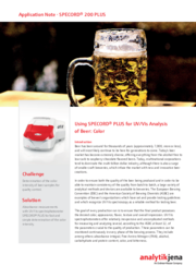 Using SPECORD PLUS for UV/Vis Analysis of Beer: Color