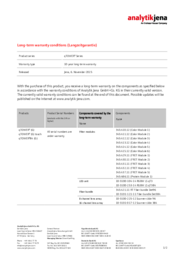 Long-term warranty qTOWER³