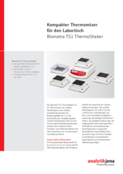Flyer Biometra TS1 ThermoShaker (German)