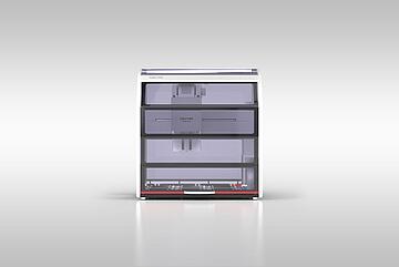CyBioFeliX liquid handler with UV enclosure (front view)