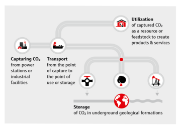 Infographic Carbon Capturing Process