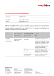 Long-term warranty qTOWERiris