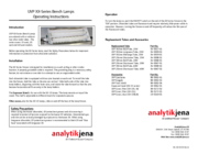 XX-Series Bench Lamp Operating Instructions