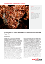 Determination of Precious Metals and Other Trace Elements in Copper and Copper Ore