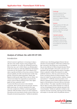 Application Note ICPOES Li Ores (EN)