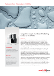 Composition Analysis of an Electrolytic Etching Solution by HR ICP-OES
