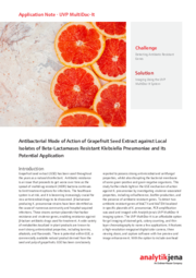 Appnote - Antibacterial Mode of Action of Grapefruit Seed Extract against Local isolates of Beta-Lactamases Resistant Klebisella pneumoniae and its Potent