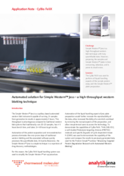 Automated solution for Simple Western™ Jess - a high-throughput western blotting technique (EN)