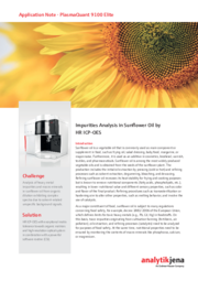 Impurities Analysis in Sunflower Oil by HR ICP-OES