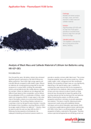 Analysis of Black Mass (Cathode Material of Lithium-Ion Batteries) Using HR-ICP-OES (EN)