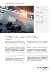 TOC/TNb Determination in Pulp and Paper Process Effluents (EN)
