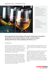 Spectrophotometric Determination of Chromatic Characteristics According to Compendium of International Methods of Wine and Must Analysis (EN)