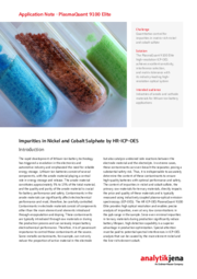 Impurities in Nickel and Cobalt Sulphate by HR-ICP-OES (EN)