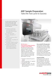 Flyer AOF Sample Preparation - APU Systems (EN)