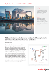 TIC Determination in Amine Scrubbing Solutions for Efficiency Control of CO2 Emission Reduction from Fossil Fuel Combustion (EN)
