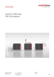 Technical Data multi N/C x300 series (EN)
