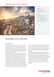 Determination of TOC in Solid Waste (EN)